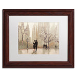 Trademark Fine Art WAP0111-W1114MF An Evening Out Neutral by Julia Purinton 11x14 FRM Art, WHT MTD