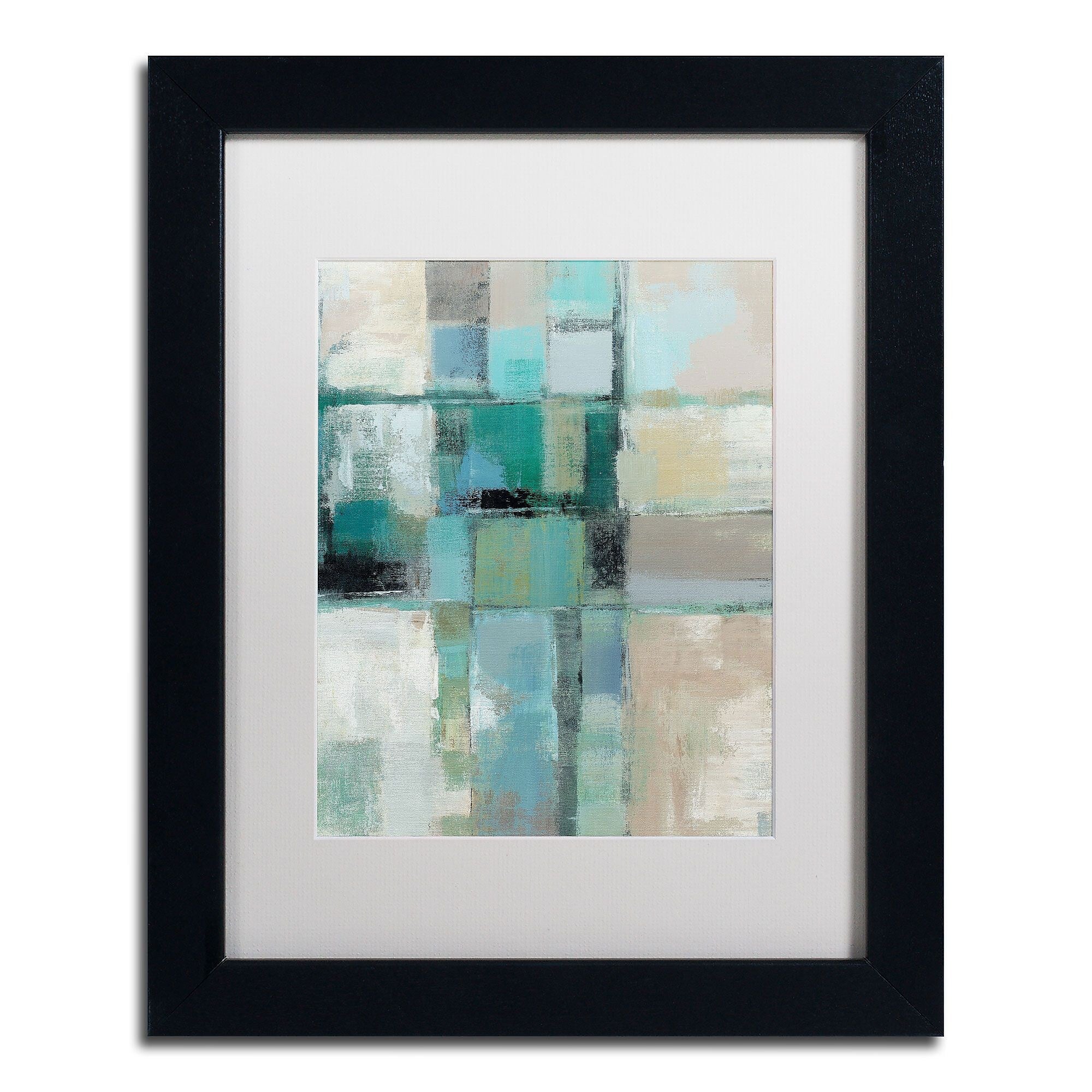 Trademark Fine Art WAP0131-B1114MF Island Hues Crop II by Silvia Vassileva 14x11 FRM Art, WHT MTD