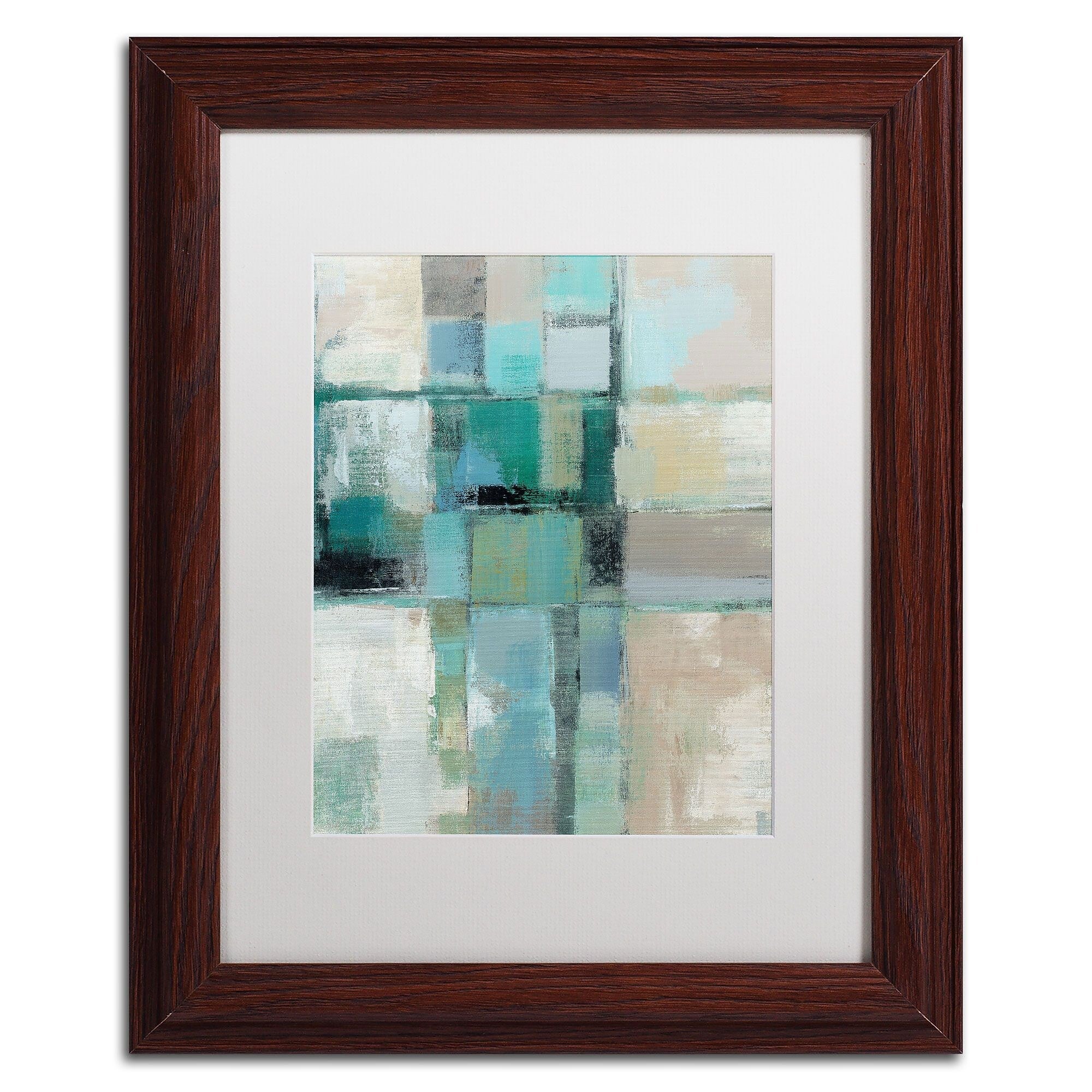 Trademark Fine Art WAP0131-W1114MF Island Hues Crop II by Silvia Vassileva 14x11 FRM Art, WHT MTD