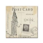 Trademark Fine Art WAP0090-C1414GG "Postcard Sketches I" by Anne Tavoletti 14" x 14" Frameless Art