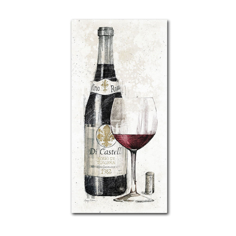 Trademark Fine Art WAP0094-C1632GG "Pencil Wine I" by Avery Tillmon 32" x 16" Frameless Art