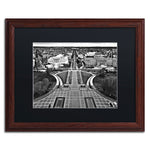 Trademark Fine Art MZ0251-W1620BMF "Washington DC" by CATeyes 16" x 20" Framed Art, Black Matted
