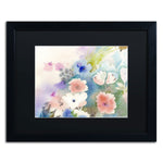 Trademark Fine Art SG5702-B1620BMF "Mystic Garden" by Sheila Golden 16" x 20" Framed Art, BLK MTD