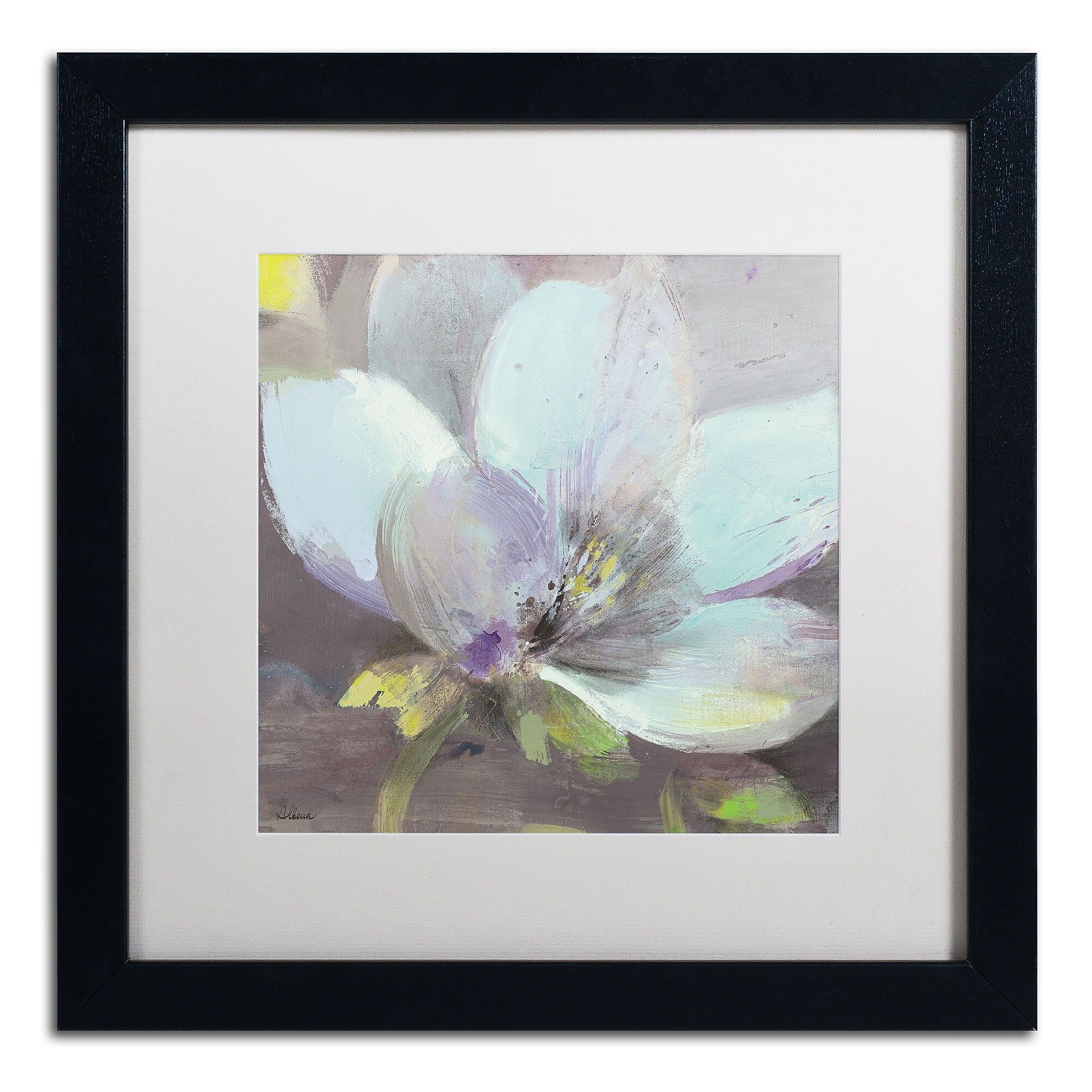 Trademark Fine Art WAP0088-B1616MF "Jump II" by Albena Hristova 16" x 16" Framed Art, White Matted