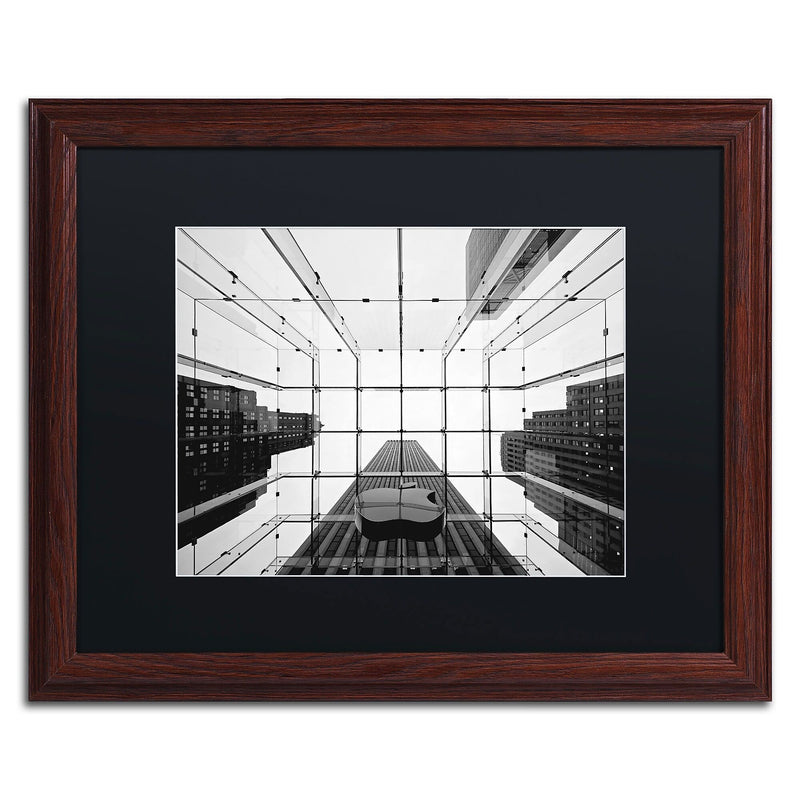 Trademark Fine Art NP0010-W1620BMF "Big Apple I" by Nina Papiorek 16" x 20" Framed Art, Black Matted