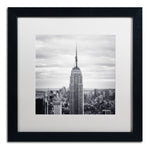 Trademark Fine Art NP0005-B1616MF "Empire" by Nina Papiorek 16" x 16" Framed Art, White Matted