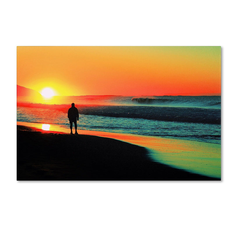 Trademark Fine Art BC0148-C3047GG "Sunrise Walking" by Beata Czyzowska Young 30" x 47" Frameless Art