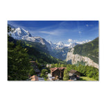 Trademark Fine Art A New Day in the Swiss Alps by Philippe Sainte-Laudy 30x47 FRMLS Art