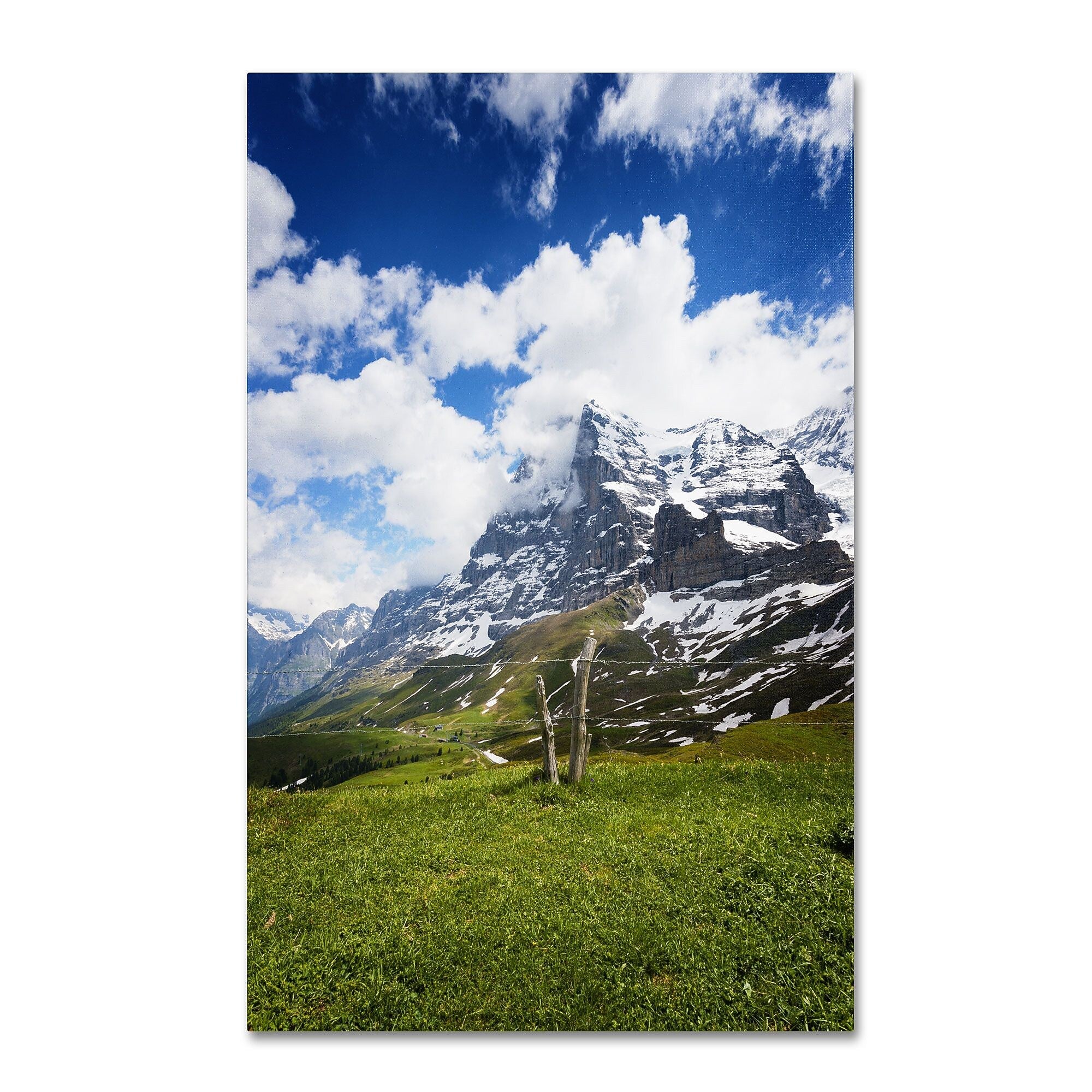 Trademark Fine Art PSL0314-C1219GG "Monch Switzerland" by Philippe Sainte-Laudy 19" x 12" FRMLS Art