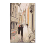 Trademark Fine Art WAP0112-C1624GG "Village Promenade Neutral" by Julia Purinton 24" x 16" FRMLS Art