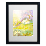 Trademark Fine Art SG5701-B1620MF "Enchanted" by Sheila Golden 20" x 16" Framed Art, White Matted