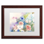 Trademark Fine Art SG5702-W1620MF "Mystic Garden" by Sheila Golden 16" x 20" Framed Art, WHT MTD