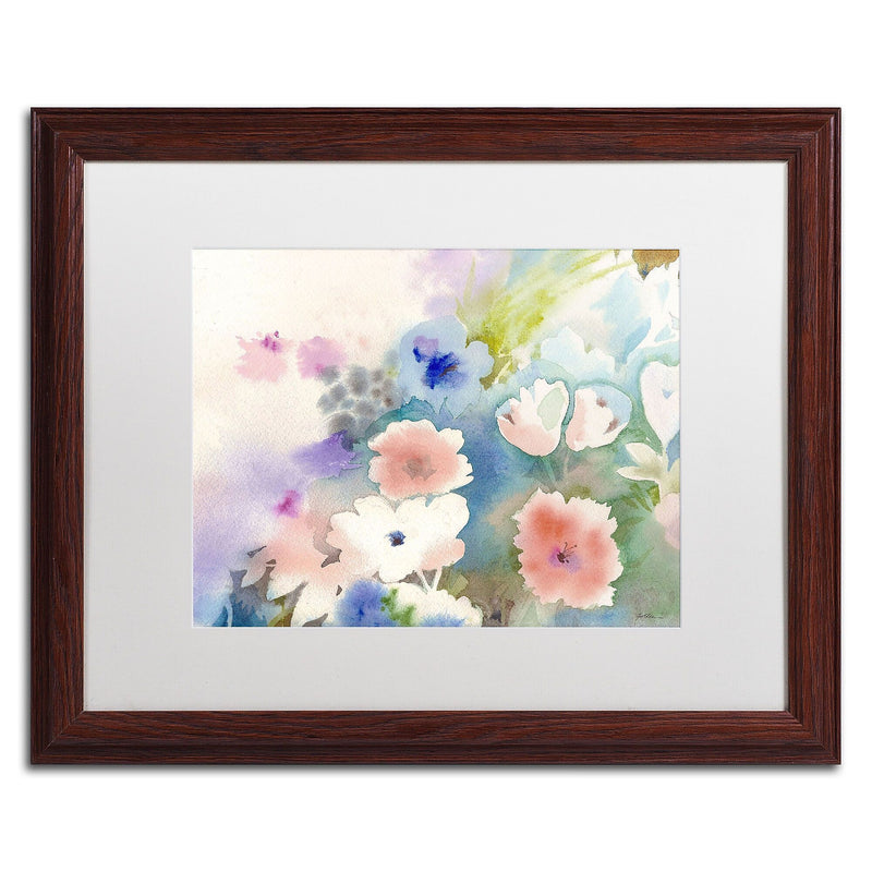 Trademark Fine Art SG5702-W1620MF "Mystic Garden" by Sheila Golden 16" x 20" Framed Art, WHT MTD
