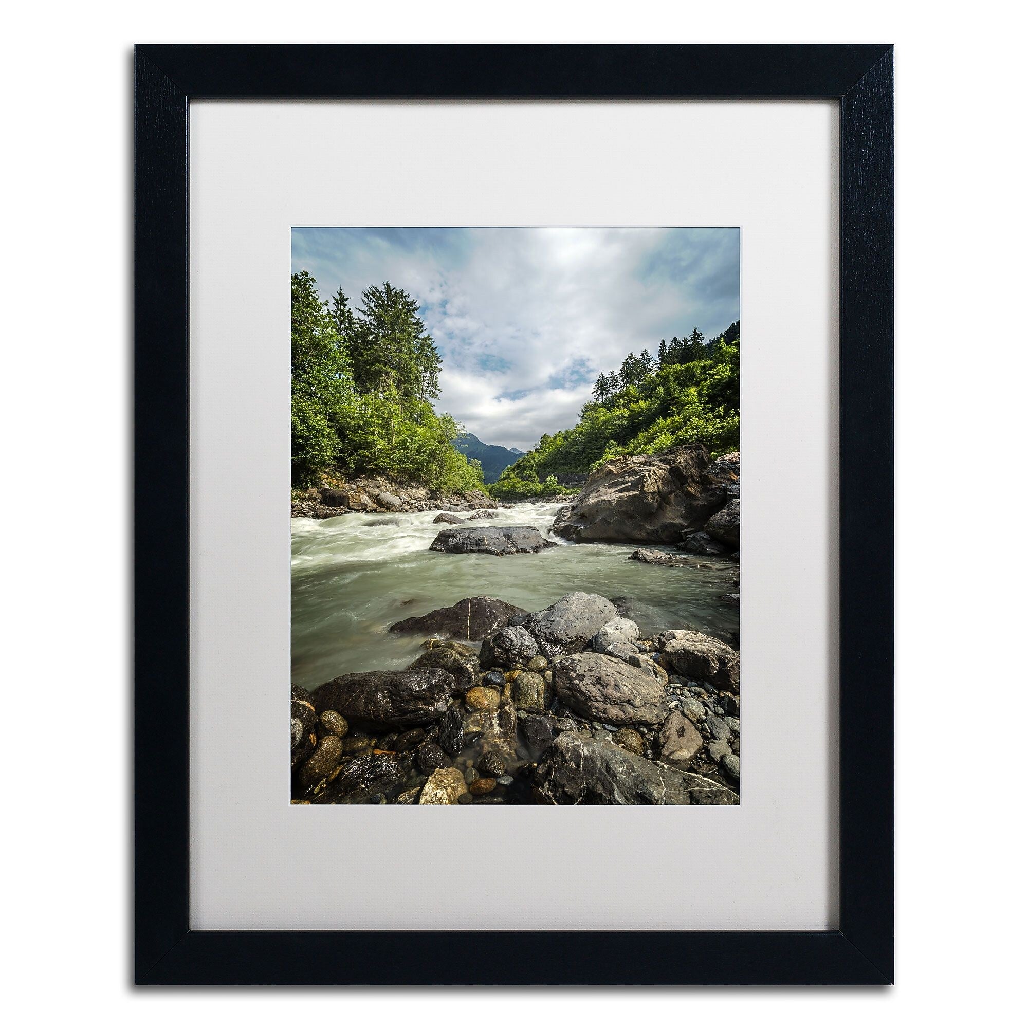 Trademark Fine Art PSL0328-B1620MF "Waterland" by Philippe Sainte-Laudy 20" x 16" FRM Art, WHT MTD