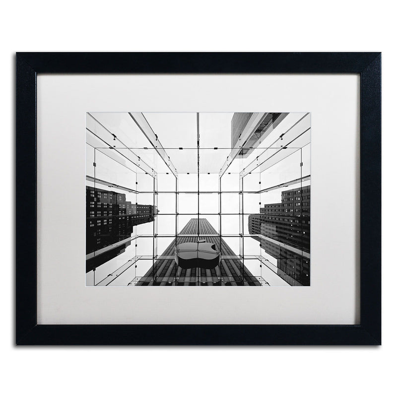 Trademark Fine Art NP0010-B1620MF "Big Apple I" by Nina Papiorek 16" x 20" Framed Art, White Matted