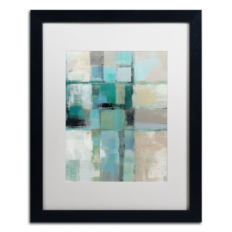 Trademark Fine Art WAP0131-B1620MF Island Hues Crop II by Silvia Vassileva 20x16 FRM Art, WHT MTD