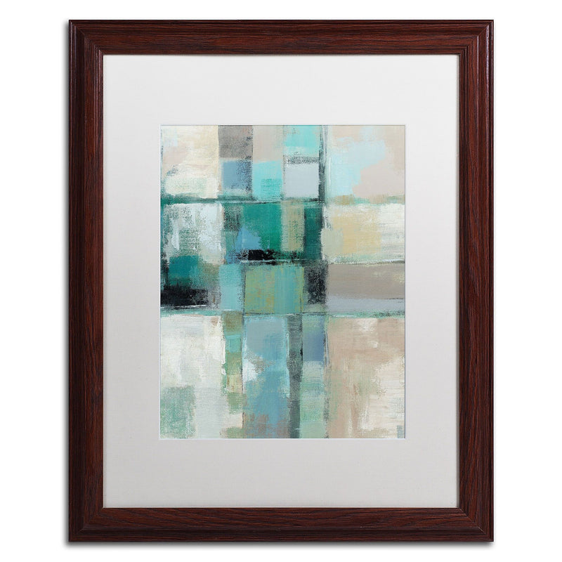 Trademark Fine Art WAP0131-W1620MF Island Hues Crop II by Silvia Vassileva 20x16 FRM Art, WHT MTD