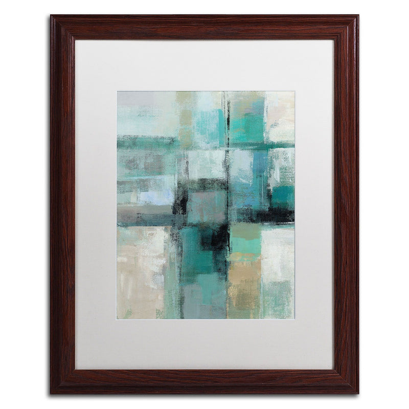 Trademark Fine Art WAP0130-W1620MF Island Hues Crop I by Silvia Vassileva 20x16 FRM Art, WHT MTD