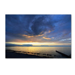 Trademark Fine Art KS0149-C1219GG "Sweeping North Coast Sunset" by Kurt Shaffer 12" x 19" FRMLS Art