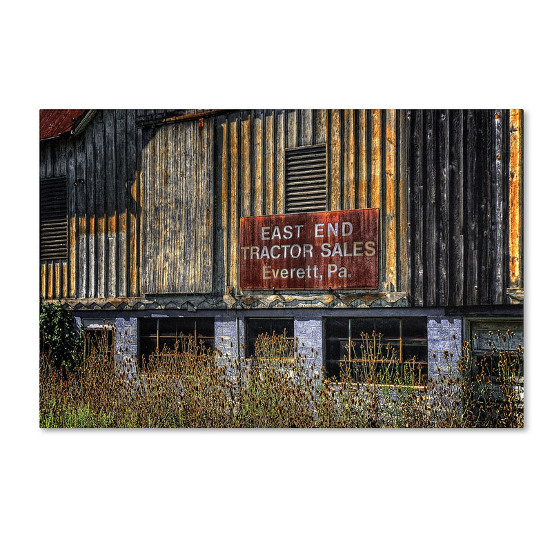 Trademark Fine Art LBR0259-C1624GG "East End Tractor Sales" by Lois Bryan 16" x 24" Frameless Art