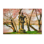 Trademark Fine Art LBR0268-C3047GG "Japanese Stone Lantern" by Lois Bryan 30" x 47" Frameless Art