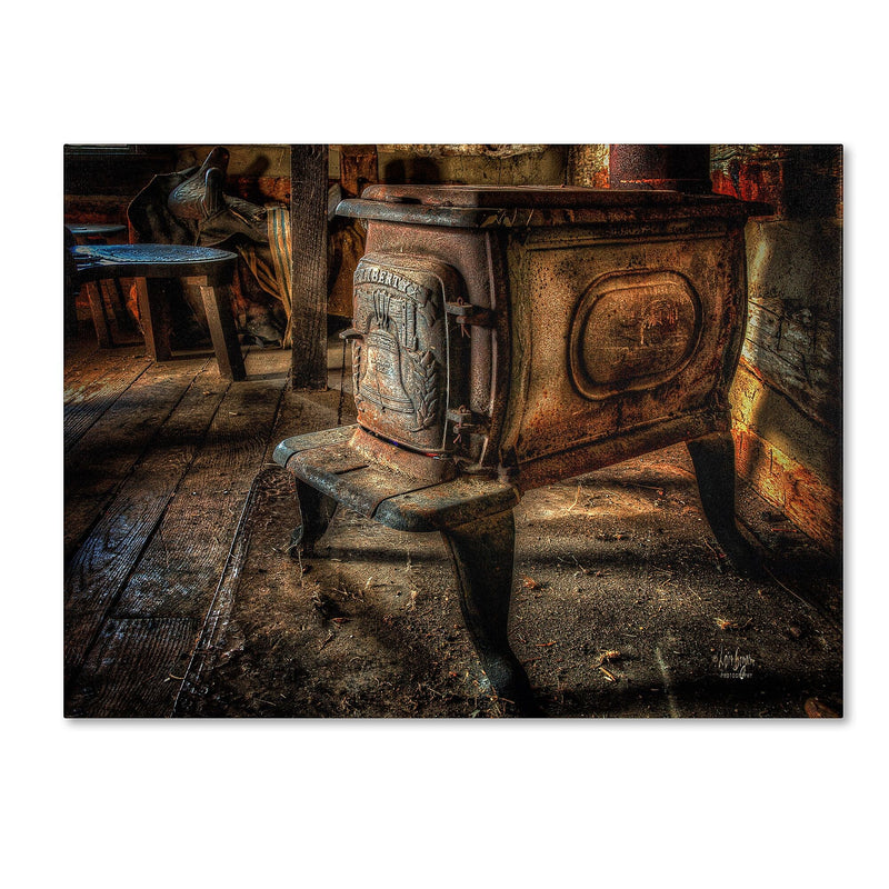 Trademark Fine Art LBR0270-C1419GG "Liberty Wood Stove" by Lois Bryan 14" x 19" Frameless Art