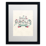 Trademark Fine Art ALI0601-B1620MF "A New Day" by Kavan & Co 20" x 16" Framed Art, White Matted