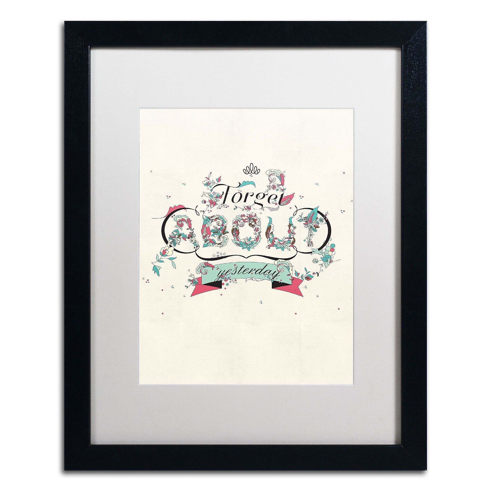 Trademark Fine Art ALI0601-B1620MF "A New Day" by Kavan & Co 20" x 16" Framed Art, White Matted