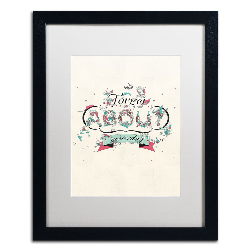 Trademark Fine Art ALI0601-B1620MF "A New Day" by Kavan & Co 20" x 16" Framed Art, White Matted