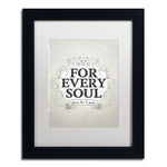 Trademark Fine Art ALI0604-B1114MF "Every Soul" by Kavan & Co 14" x 11" Framed Art, White Matted