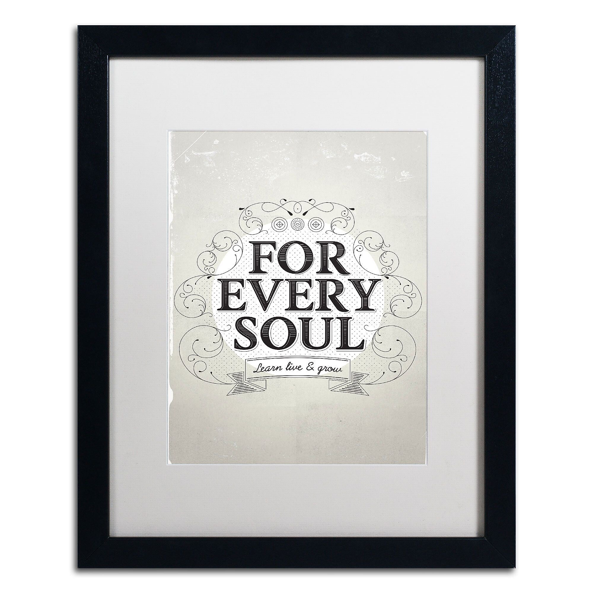 Trademark Fine Art ALI0604-B1620MF "Every Soul" by Kavan & Co 20" x 16" Framed Art, White Matted