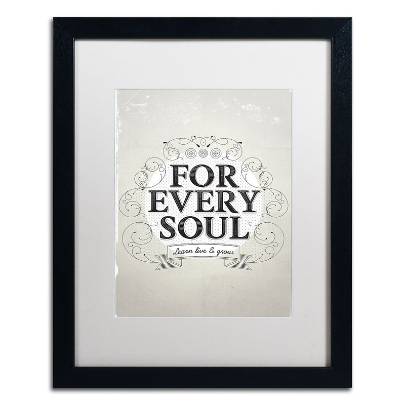 Trademark Fine Art ALI0604-B1620MF "Every Soul" by Kavan & Co 20" x 16" Framed Art, White Matted