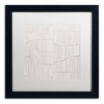 Trademark Fine Art ALI0617-B1616MF "Spaces Between I" by Kavan & Co 16" x 16" Framed Art, WHT MTD