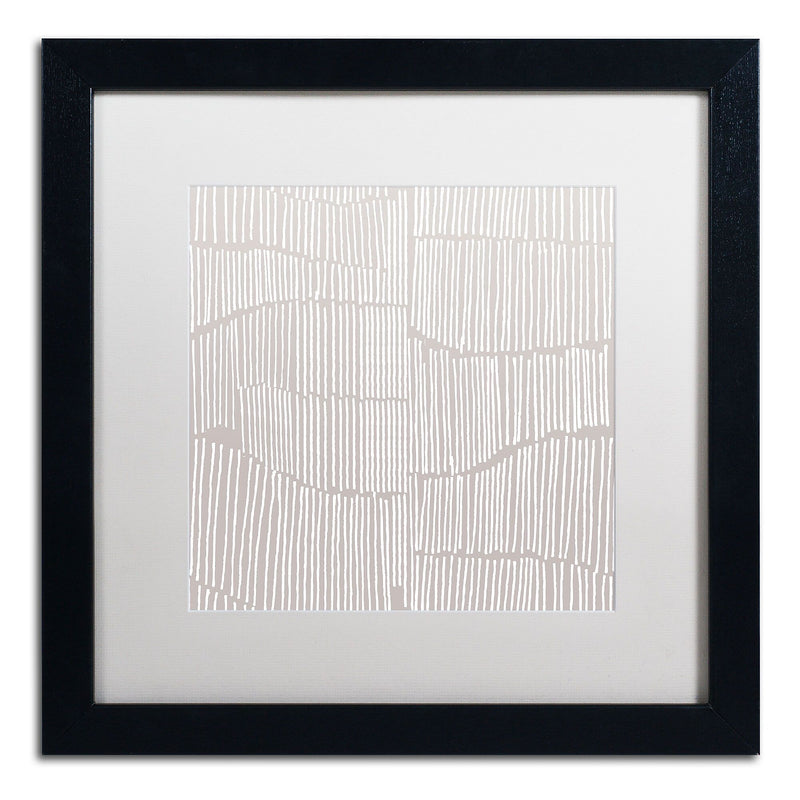 Trademark Fine Art ALI0617-B1616MF "Spaces Between I" by Kavan & Co 16" x 16" Framed Art, WHT MTD
