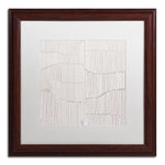 Trademark Fine Art ALI0617-W1616MF "Spaces Between I" by Kavan & Co 16" x 16" Framed Art, WHT MTD