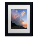 Trademark Fine Art KS0150-B1114MF Developing Sunset Storm by Kurt Shaffer 11x14 FRM Art, WHT MTD