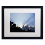 Trademark Fine Art KS0167-B1620MF "Inspirational Sky" by Kurt Shaffer 16" x 20" Framed Art, WHT MTD