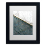 Trademark Fine Art KS0183-B1114MF "Lock Abstract" by Kurt Shaffer 14" x 11" Framed Art, White Matted
