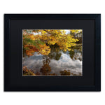 Trademark Fine Art KS0135-B1620BMF "Kendal Lake Autumn" by Kurt Shaffer 16" x 20" FRM Art, BLK MTD