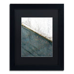 Trademark Fine Art KS0183-B1114BMF "Lock Abstract" by Kurt Shaffer 14" x 11" Framed Art, BLK MTD