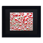 Trademark Fine Art KS0190-B1114BMF inter Berries in the Snow by Kurt Shaffer 11x14 FRM Art, BLK MTD