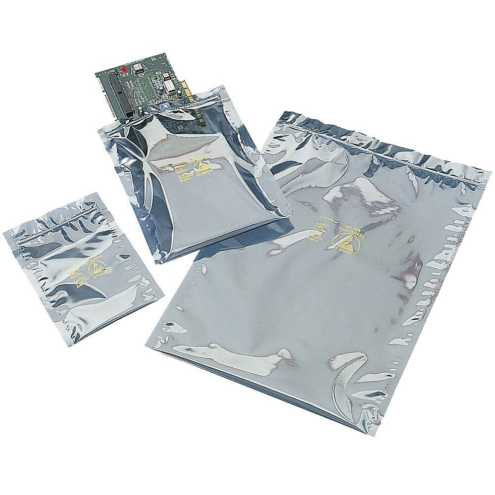 10" x 12" Reclosable Static Shielding Bags, 3.1 Mil, Transparent, 100/Carton (STC362)
