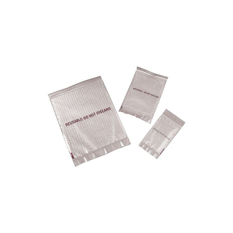 Reclosable Bubble Cushioned Bags, 12"H x 12"W