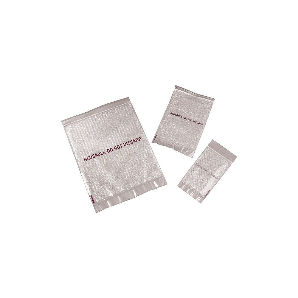 Reclosable Bubble Cushioned Bags, 8" x 10"