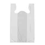 11 1/2" x 08" x 18" White T-Shirt Bags, 1000/Case (1618)