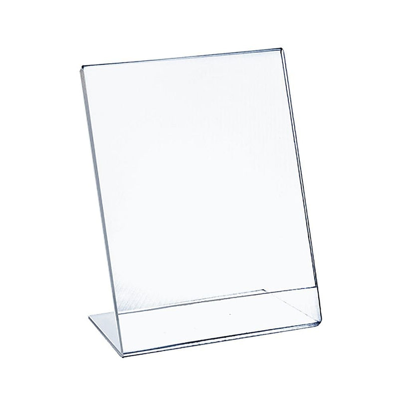 Azar Sign Holder, 11" x 17", Vertical, Table Top, Clear, Acrylic, 10/Pack (112708-10PK)