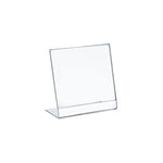 Azar Sign Holder, 8" x 10", Vertical, Table Top, Clear, Plastic, 10/Pack (112718)