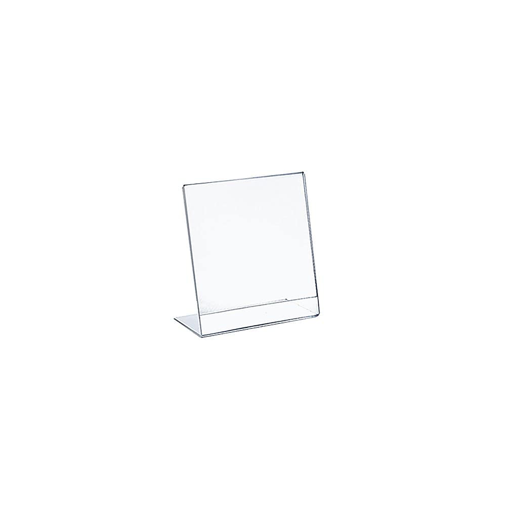 Azar Sign Holder, 5" x 7", Vertical, Table Top, Clear, Acrylic, 10/Pack (112722)