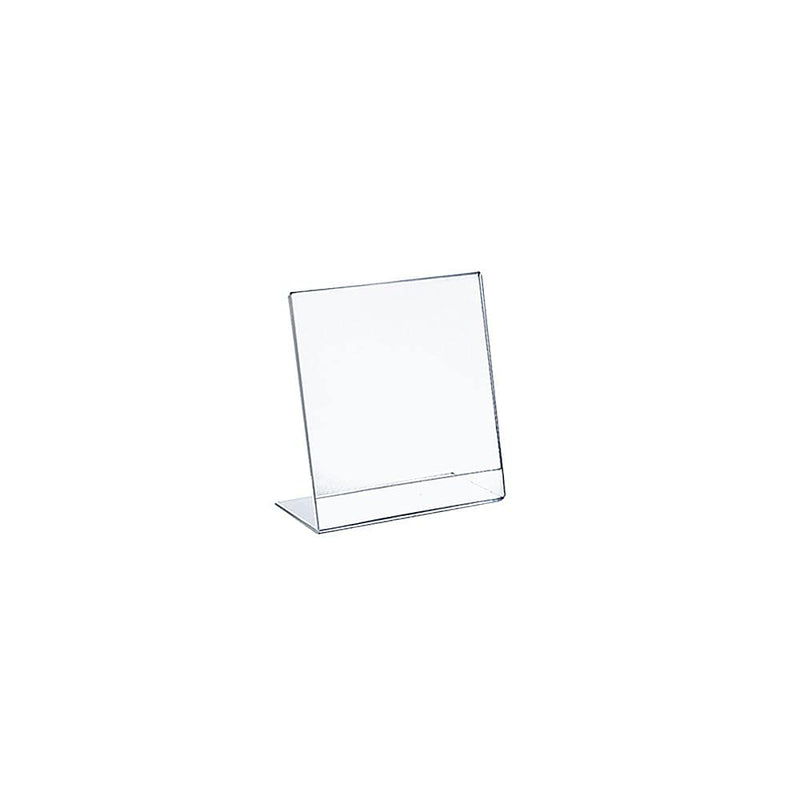 Azar Sign Holder, 5" x 7", Vertical, Table Top, Clear, Acrylic, 10/Pack (112722)