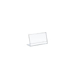 Azar Sign Holder, 5" x 3.5", Horizontal, Table Top, Clear, Plastic, 10/Pack (112732)